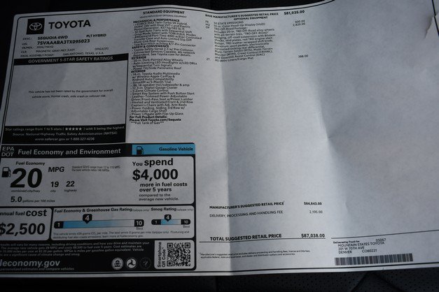 New 2026 Toyota Sequoia Platinum w/ TRD Off-Road Package AWD/4WD image 17