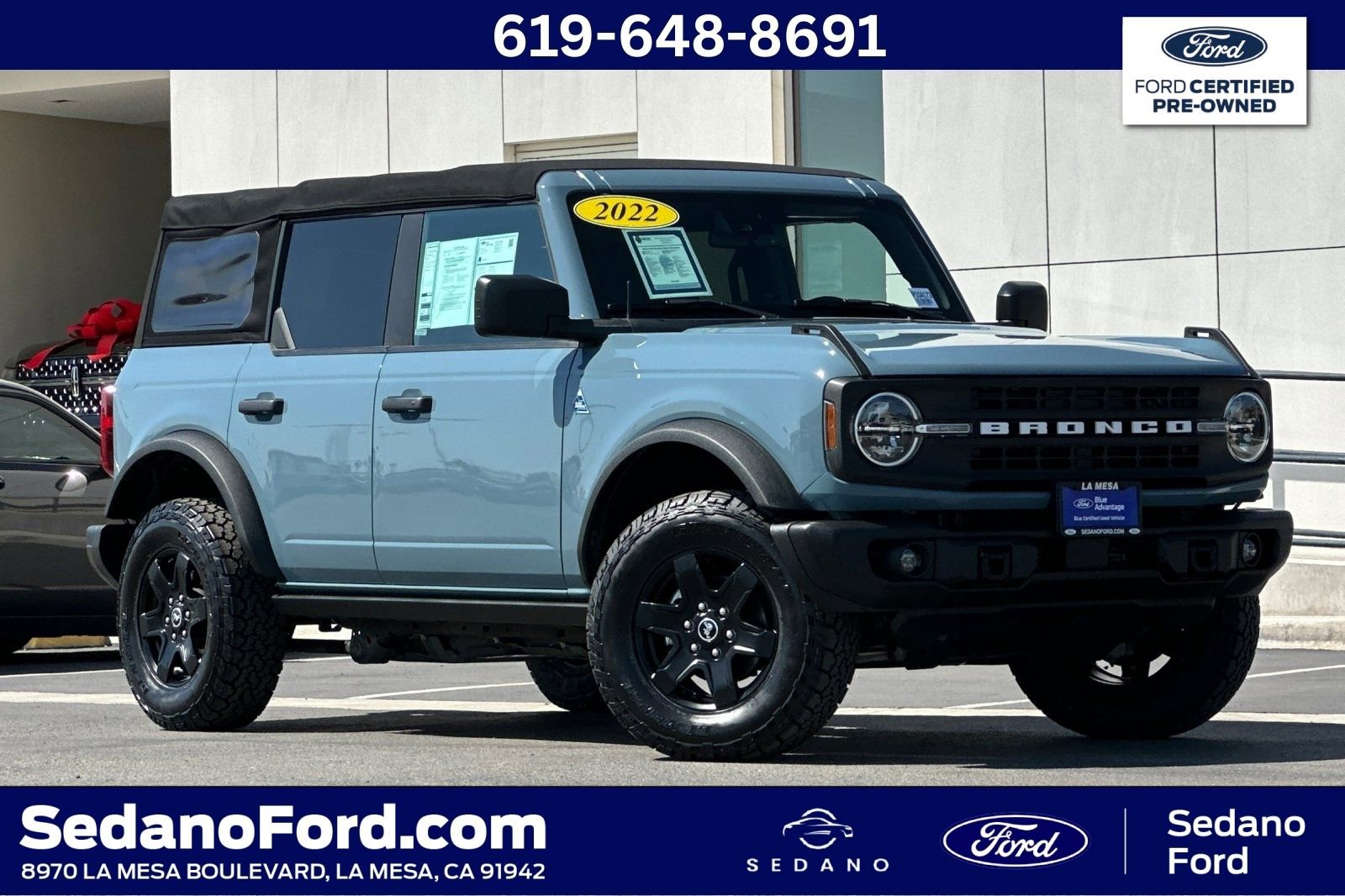 Certified 2022 Ford Bronco Black Diamond AWD/4WD image 1