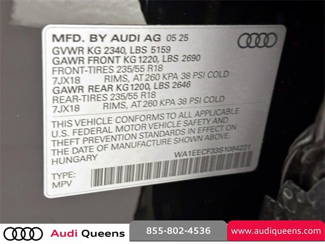 Certified 2025 Audi Q3 2.0T Premium Plus w/ Premium Plus Package image 37