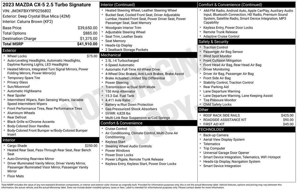 Used 2023 MAZDA CX-5 Signature image 43