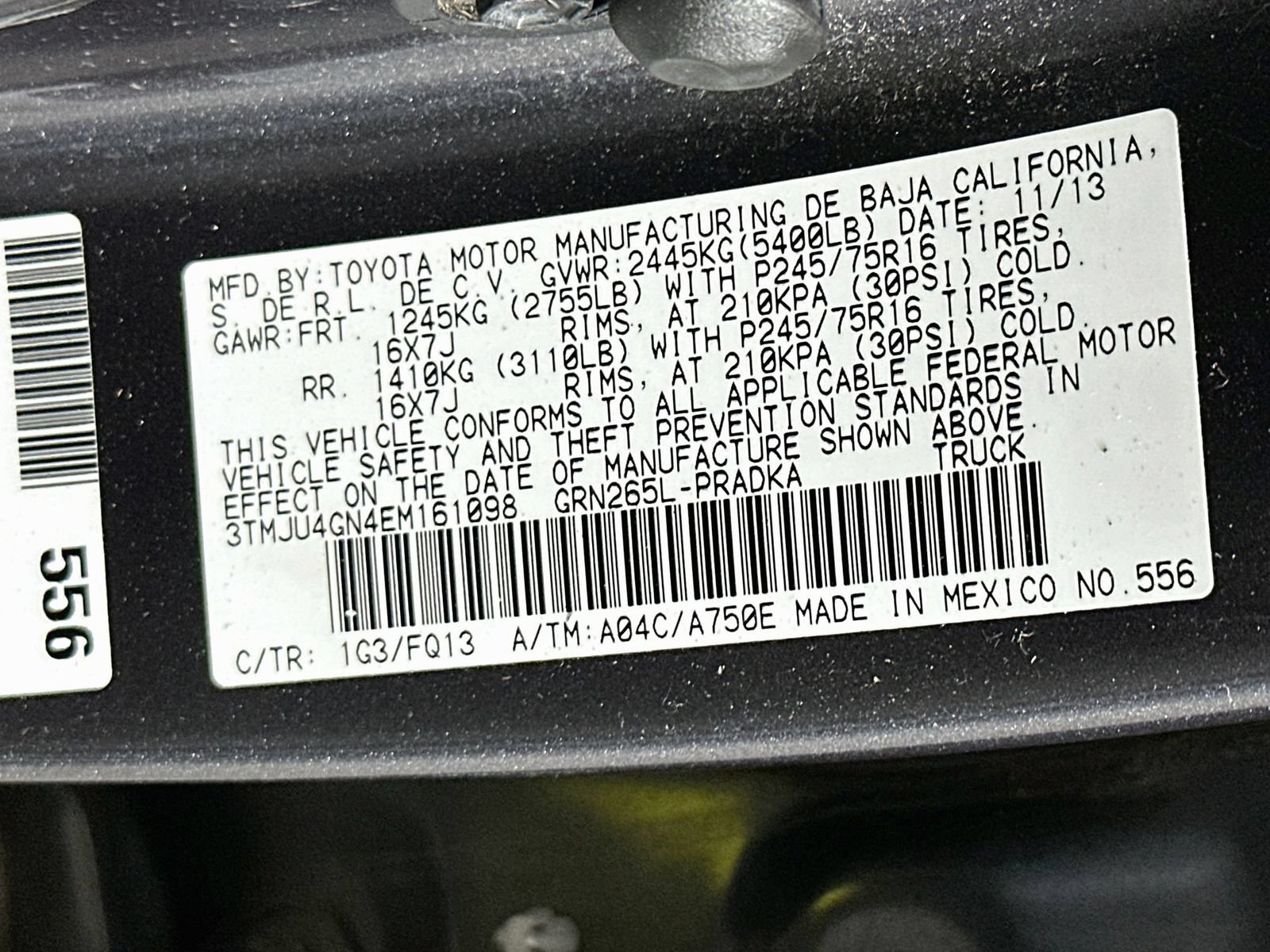 Used 2014 Toyota Tacoma PreRunner w/ SR5 Package RWD image 30