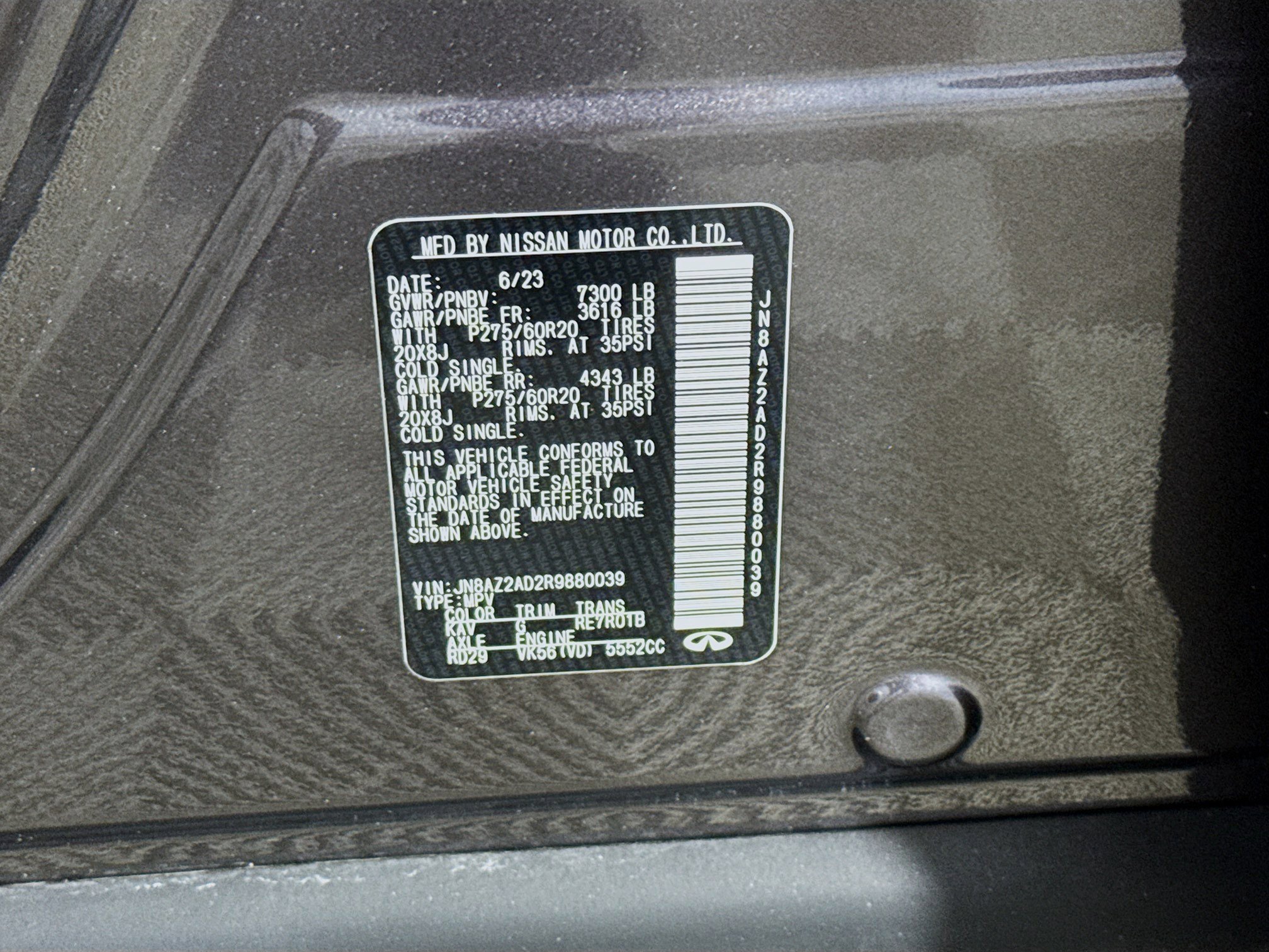 Used 2024 INFINITI QX80 Luxe image 40