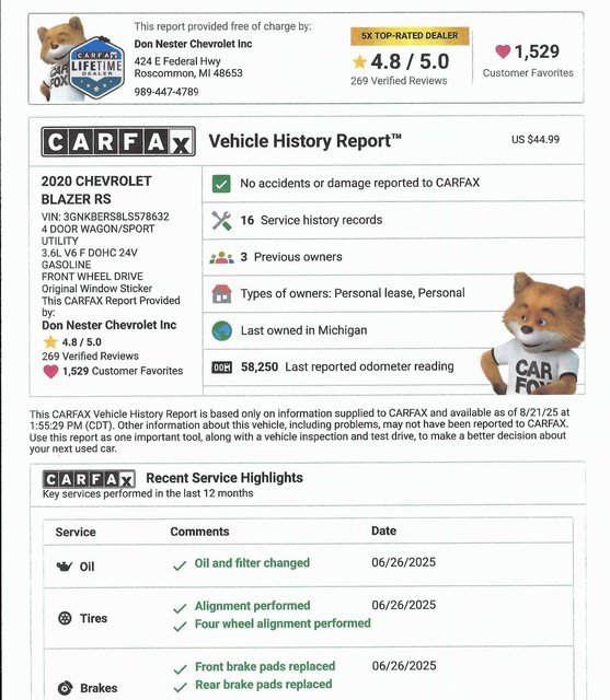 Used 2020 Chevrolet Blazer RS image 5