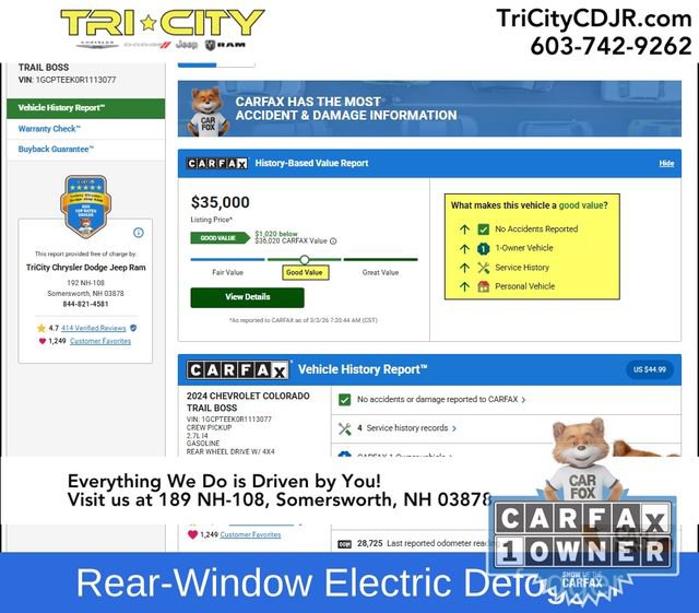 Used 2024 Chevrolet Colorado Trail Boss w/ Technology Package image 12