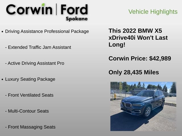 Used 2022 BMW X5 xDrive40i AWD/4WD image 6