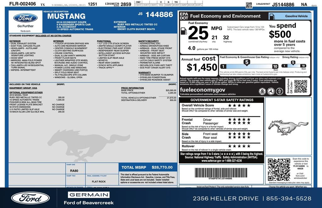 Used 2018 Ford Mustang Coupe image 27