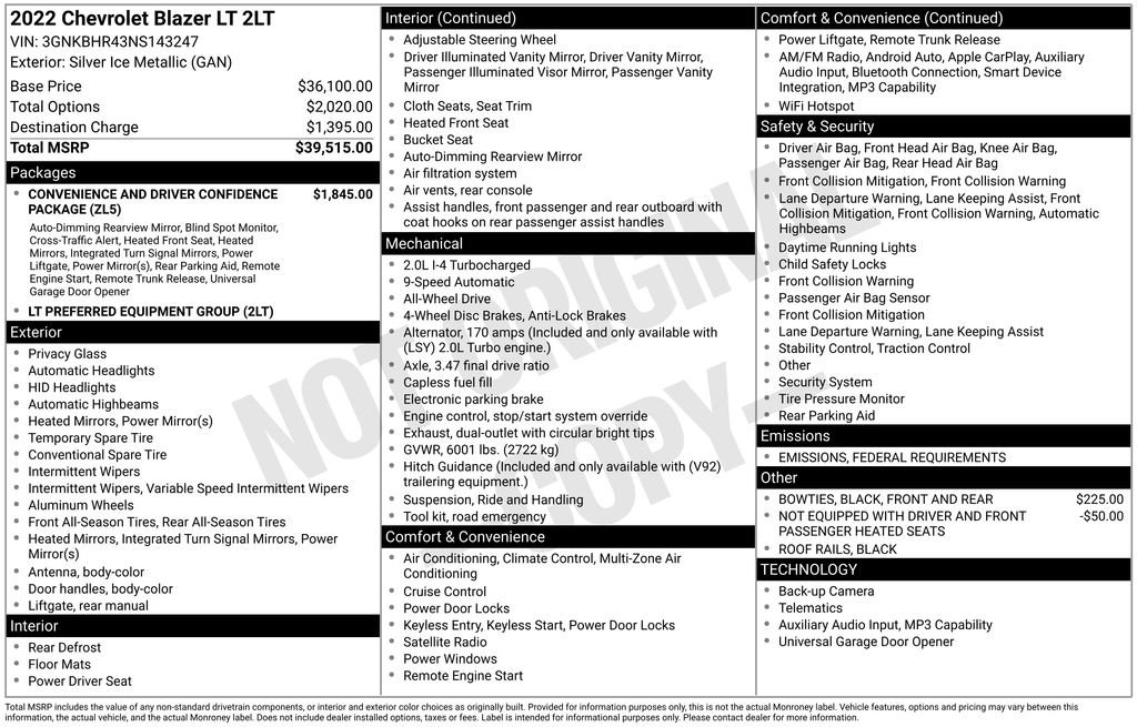 Used 2022 Chevrolet Blazer LT image 41