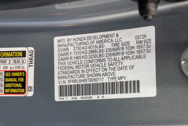 New 2026 Honda Odyssey EX-L image 33