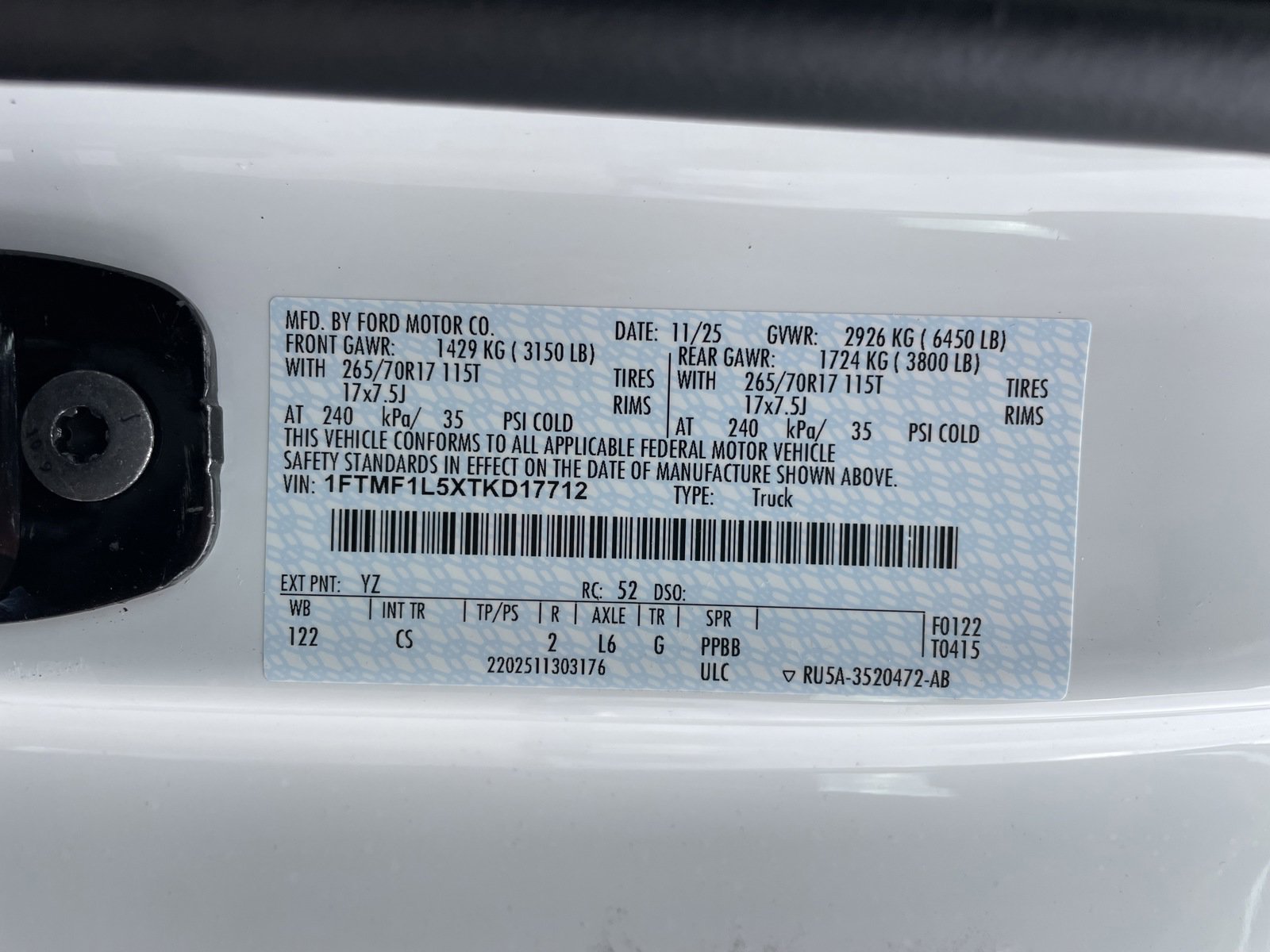 New 2026 Ford F150 XL w/ Equipment Group 103A High image 5