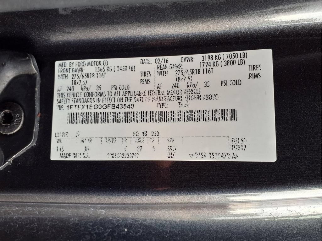 Used 2016 Ford F150 XLT w/ Equipment Group 302A Luxury AWD/4WD image 24