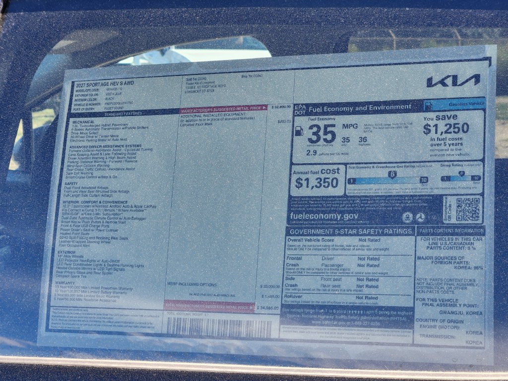 New 2027 Kia Sportage S AWD/4WD image 23
