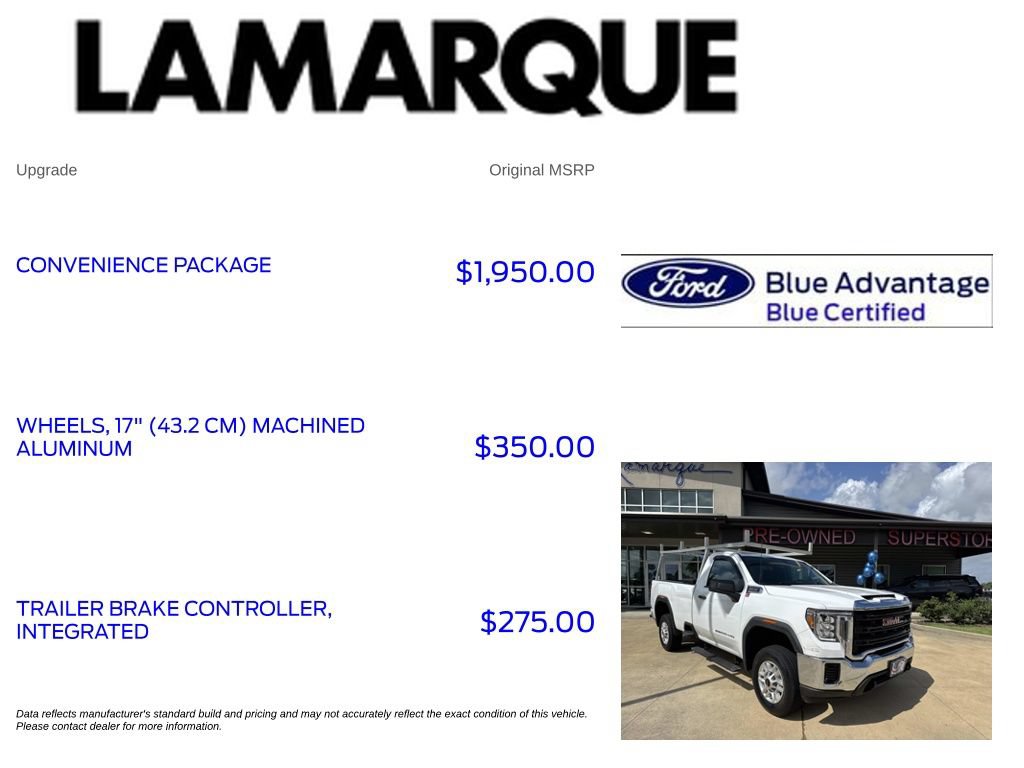 Used 2022 GMC Sierra 2500 Pro w/ Convenience Package RWD image 10