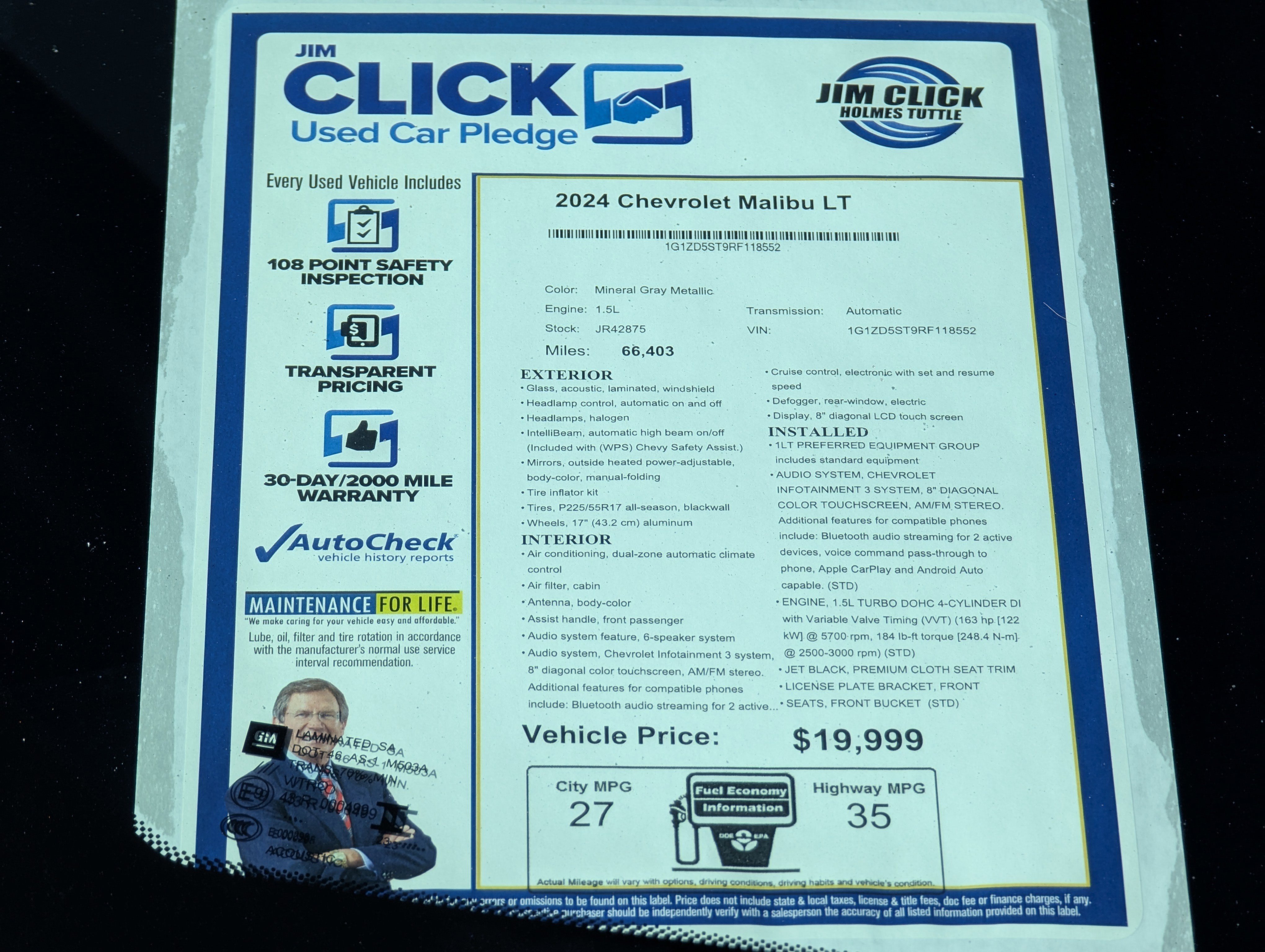 Used 2024 Chevrolet Malibu LT image 12