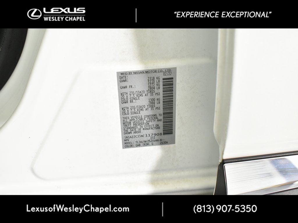 Used 2022 Nissan Murano SL w/ SL Moonroof Package image 39