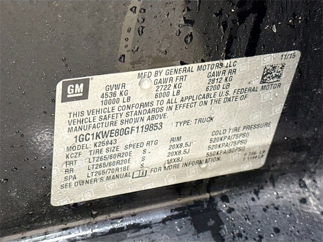Used 2016 Chevrolet Silverado 2500 LTZ w/ Duramax Plus Package image 30