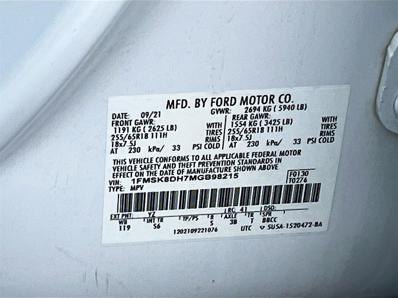 Used 2021 Ford Explorer XLT w/ Equipment Group 202A image 34