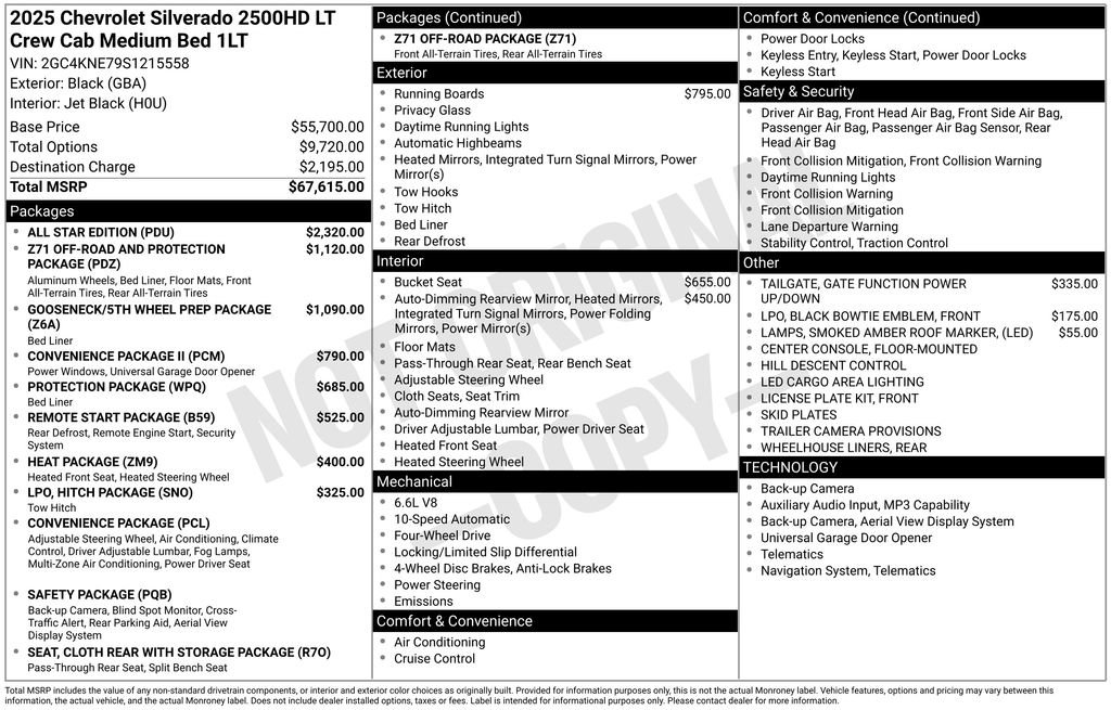 Used 2025 Chevrolet Silverado 2500 LT w/ All Star Edition AWD/4WD image 4