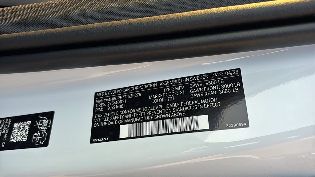 New 2026 Volvo XC90 T8 Plus w/ Protection Package AWD/4WD image 33