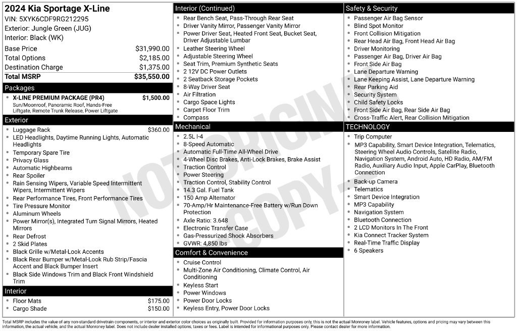 Used 2024 Kia Sportage X-Line w/ X-Line Premium Package AWD/4WD image 11