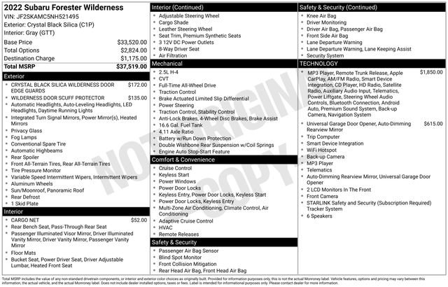 Used 2022 Subaru Forester Wilderness AWD/4WD image 46