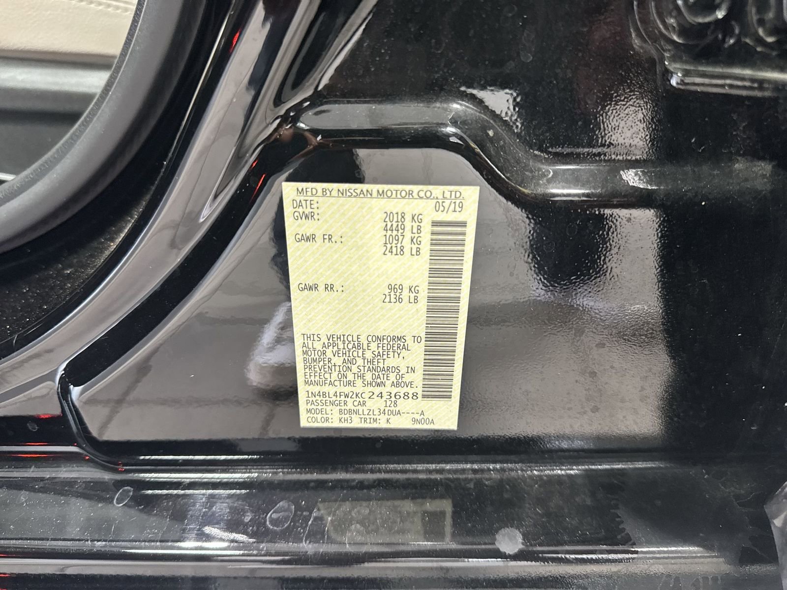 Certified 2019 Nissan Altima 2.5 Platinum AWD/4WD image 43