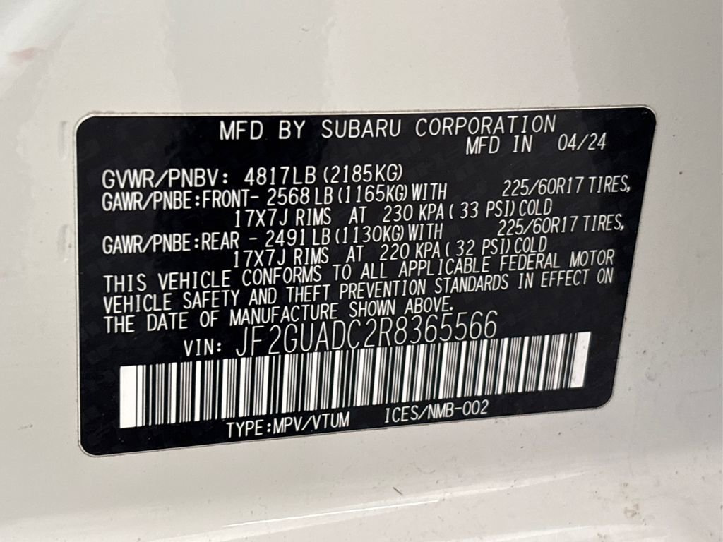 Used 2024 Subaru Crosstrek 2.0i Premium image 16