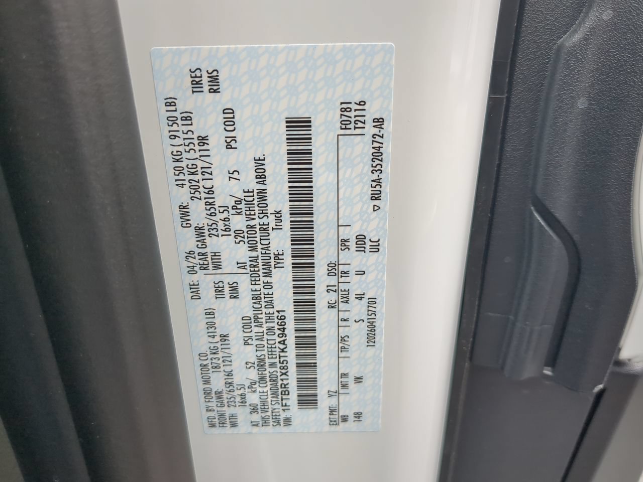 New 2026 Ford Transit 250 148 High Roof RWD image 24
