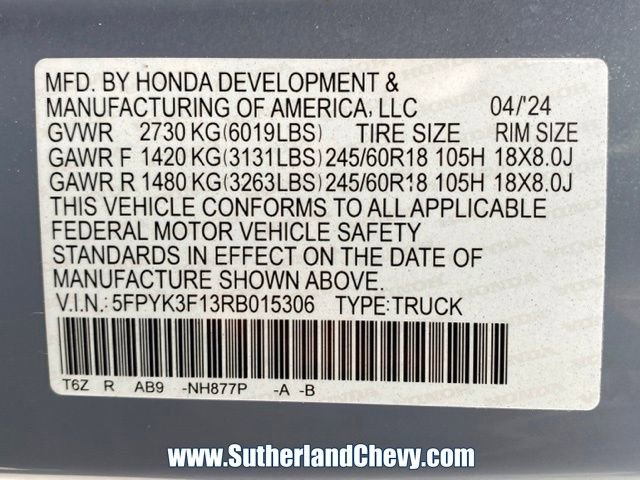 Used 2024 Honda Ridgeline Sport image 42