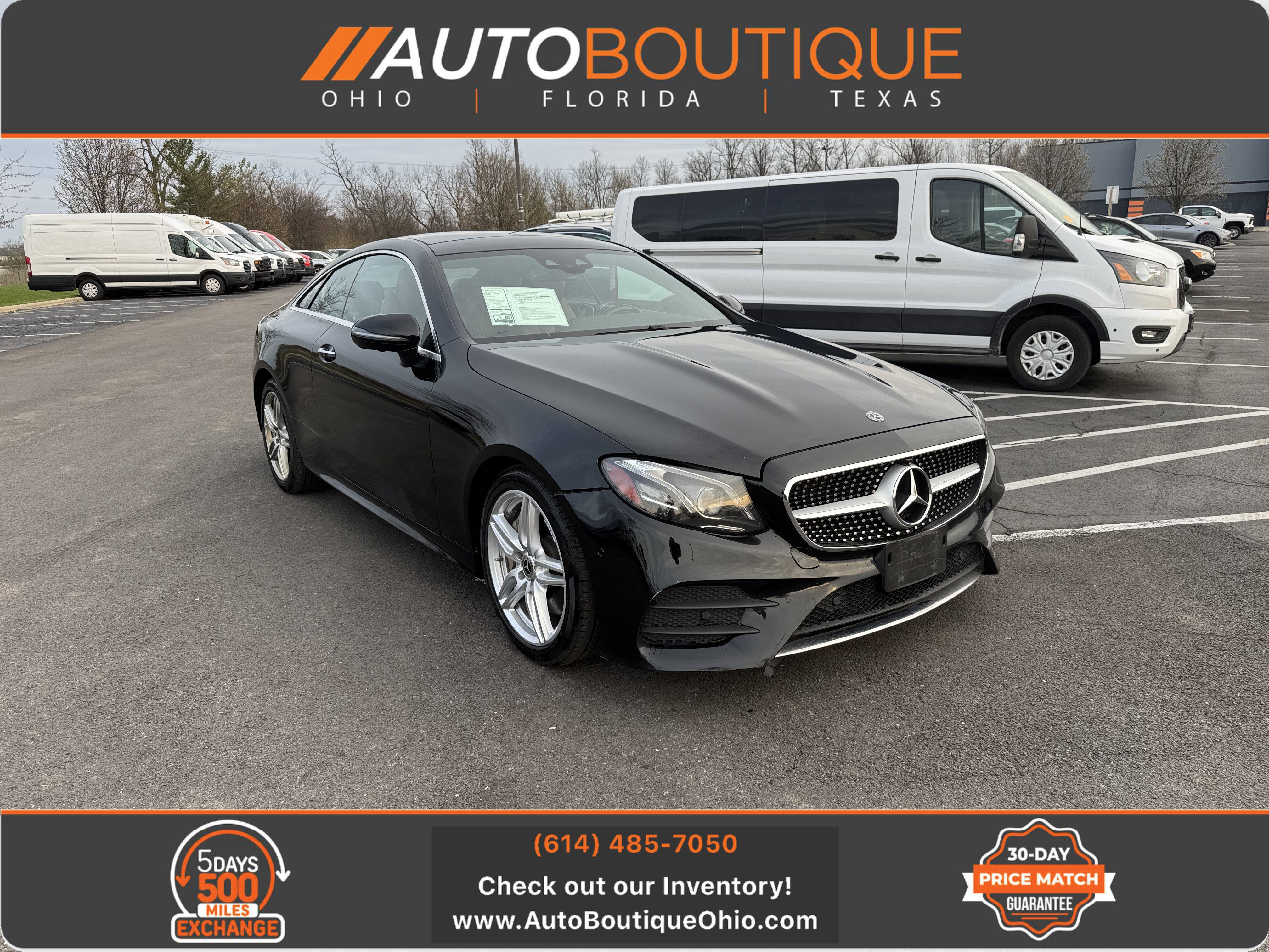 Used 2019 Mercedes-Benz E 450 4MATIC Coupe w/ AMG Line Package image 1