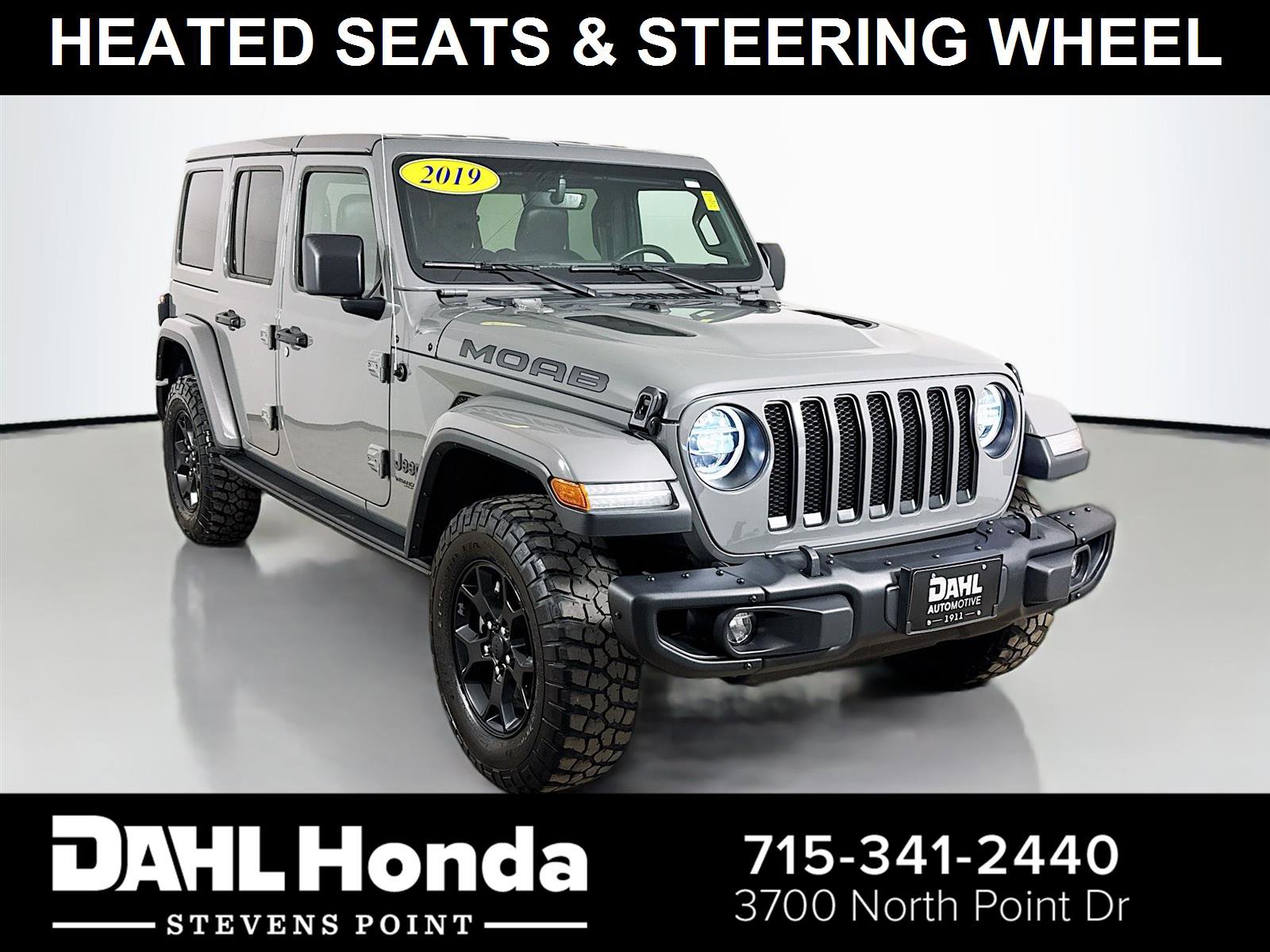 Used 2019 Jeep Wrangler Unlimited Sahara w/ Quick Order Package 24M Moab AWD/4WD image 1