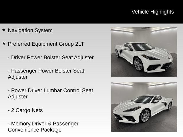 Used 2025 Chevrolet Corvette Stingray Preferred Cpe w/ Battery Protection Package RWD image 5