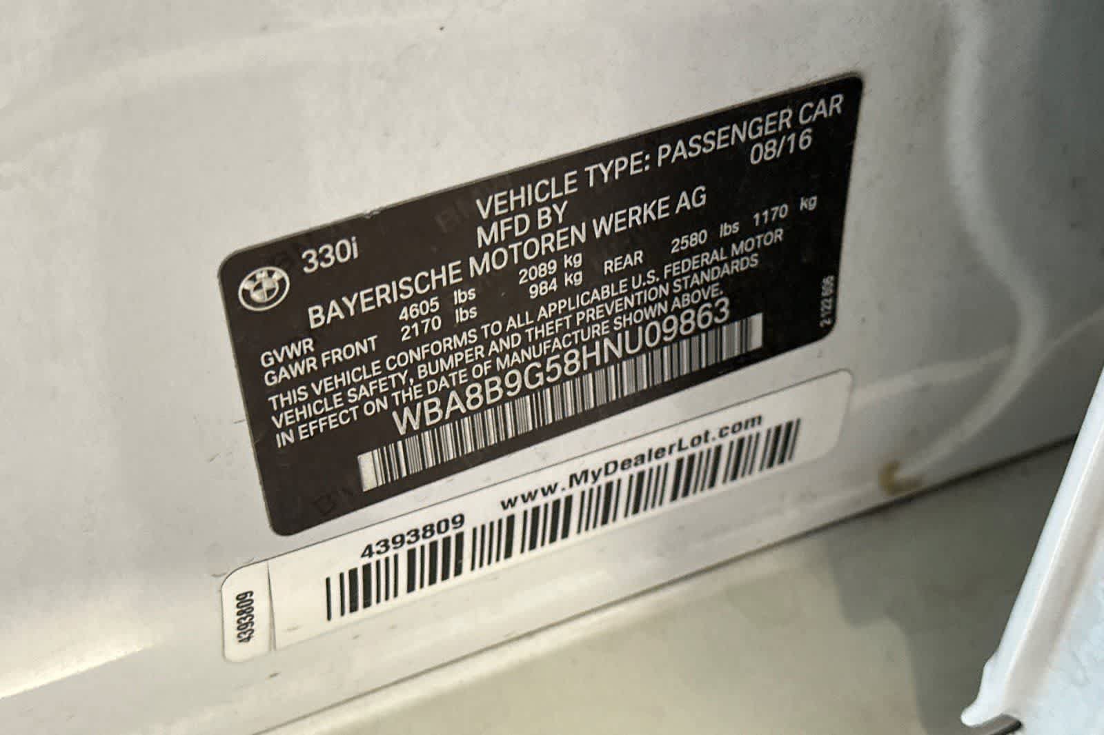 Used 2017 BMW 330i Sedan RWD image 25