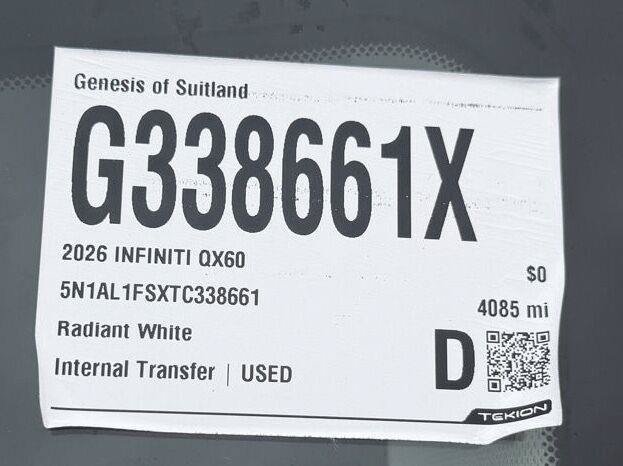 Used 2026 INFINITI QX60 Luxe w/ Cargo Package AWD/4WD image 49