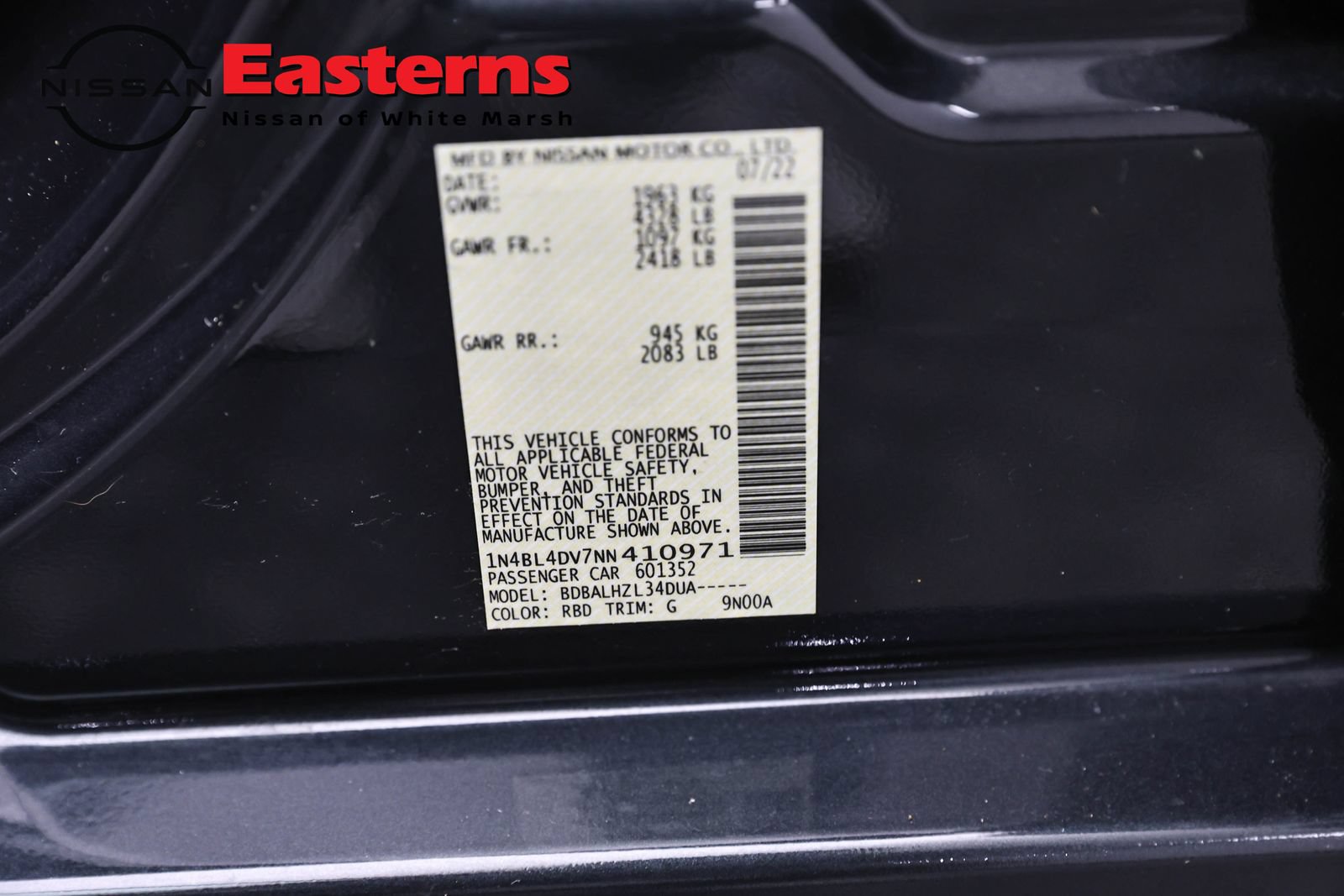 Used 2022 Nissan Altima 2.5 SV FWD image 34