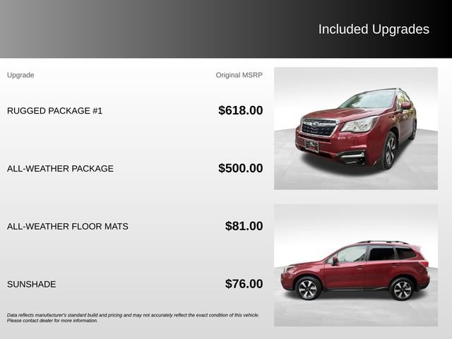 Used 2017 Subaru Forester 2.5i Premium w/ Rugged Package #1 AWD/4WD image 9