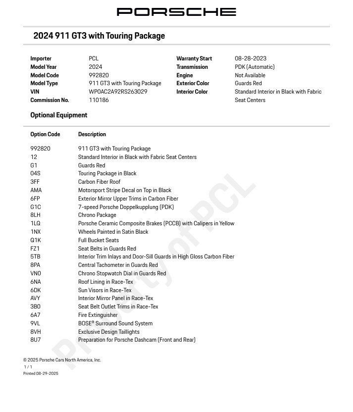 Certified 2024 Porsche 911 GT3 w/ Chrono Package image 29