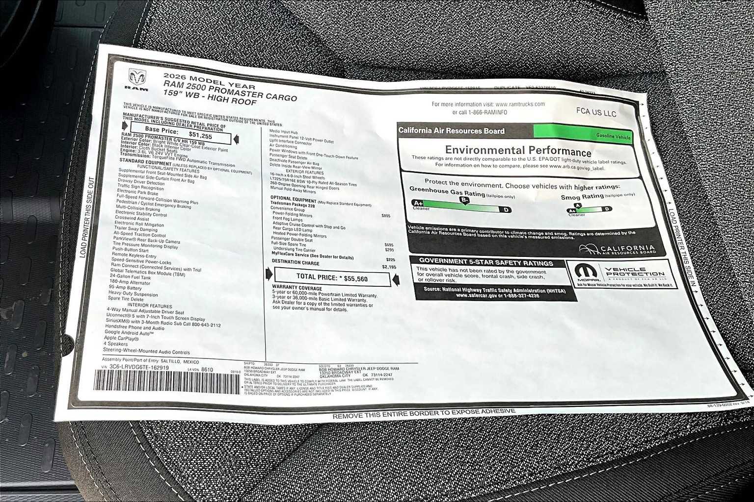New 2026 RAM ProMaster 2500 image 17