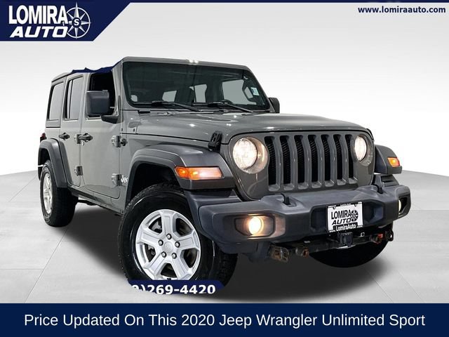 Used 2020 Jeep Wrangler Unlimited Sport w/ Cold Weather Group AWD/4WD 360° Tour
