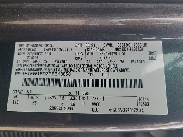 Used 2023 Ford F150 Lariat w/ Equipment Group 502A High AWD/4WD image 34