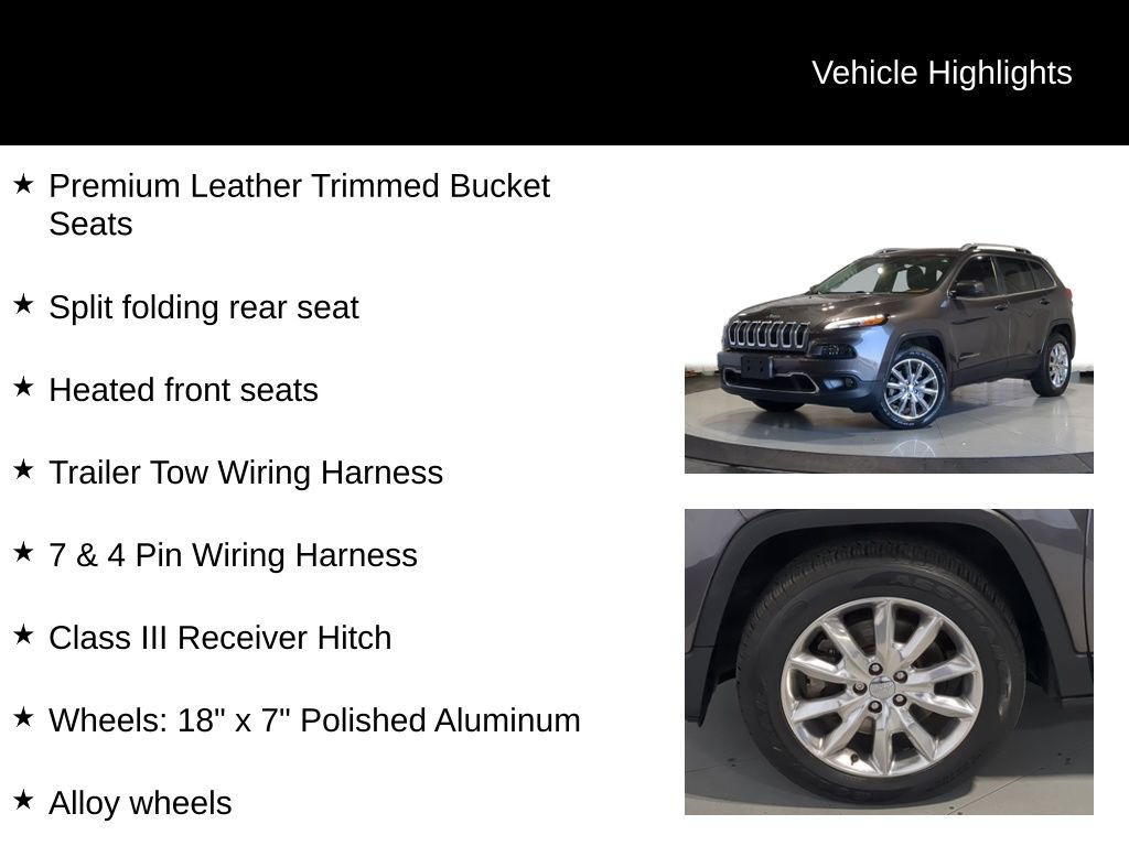 Used 2016 Jeep Cherokee Limited w/ Luxury Group AWD/4WD image 38