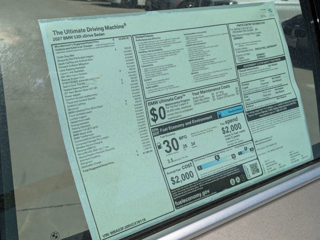 New 2027 BMW 530i xDrive AWD/4WD image 19