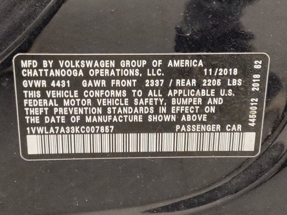 Used 2019 Volkswagen Passat 2.0T Wolfsburg w/ Wheels & Sunroof Package FWD image 33