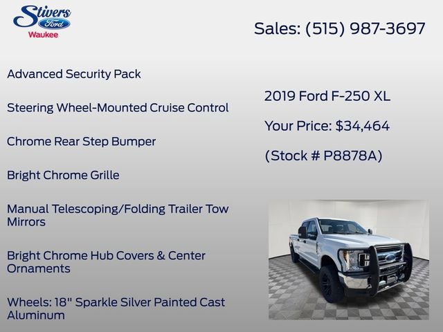 Used 2019 Ford F250 XL w/ STX Appearance Package image 24