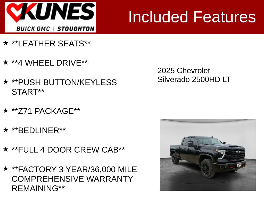 Used 2025 Chevrolet Silverado 2500 LT w/ Trail Boss Package AWD/4WD image 3