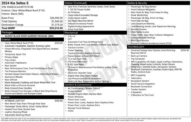 Certified 2024 Kia Seltos S AWD/4WD image 11