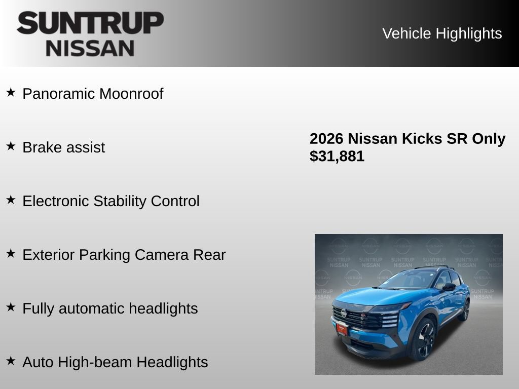 Used 2026 Nissan Kicks SR w/ SR Premium Package FWD image 38