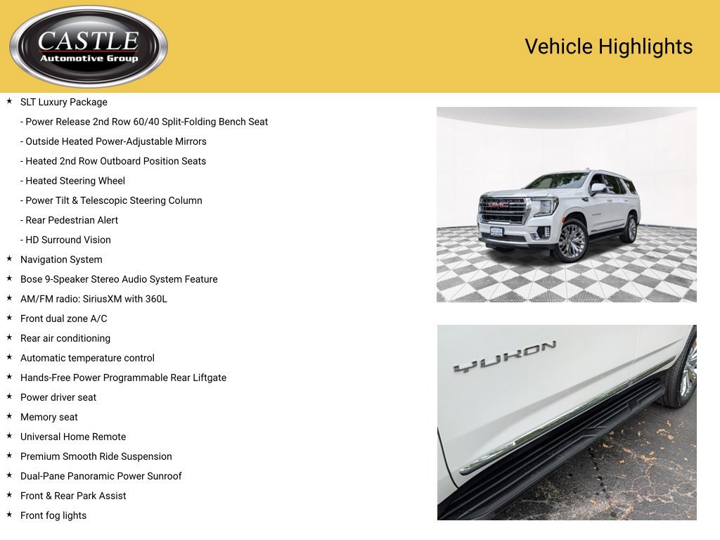 Used 2022 GMC Yukon SLT w/ SLT Premium Package AWD/4WD image 7