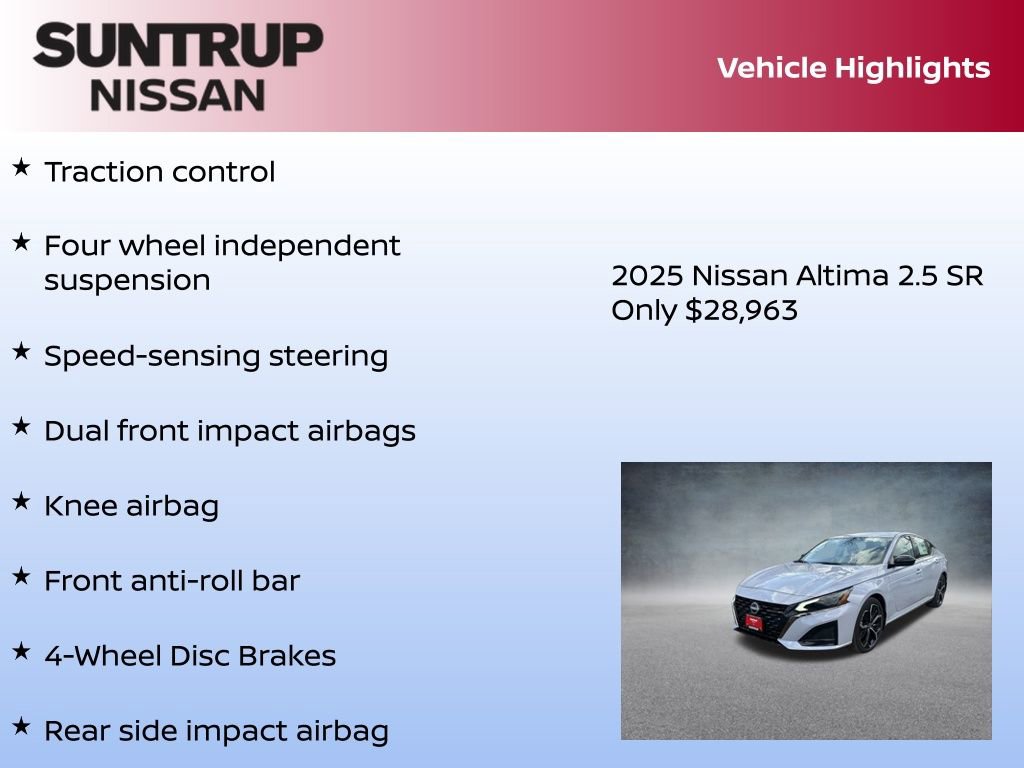 New 2025 Nissan Altima 2.5 SR image 16