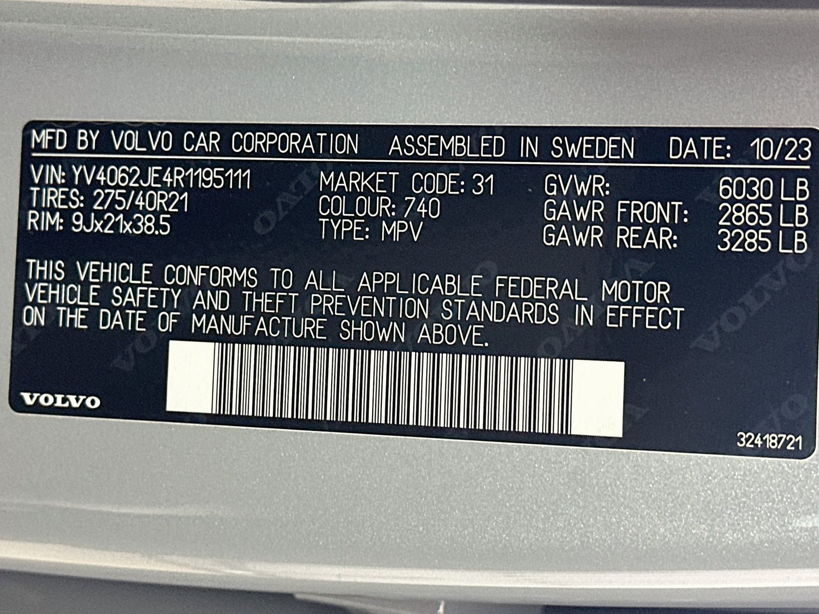 Certified 2024 Volvo XC90 B6 Plus AWD/4WD image 49