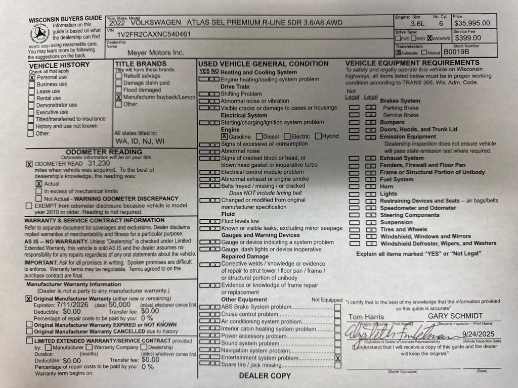 Used 2022 Volkswagen Atlas SEL Premium image 33